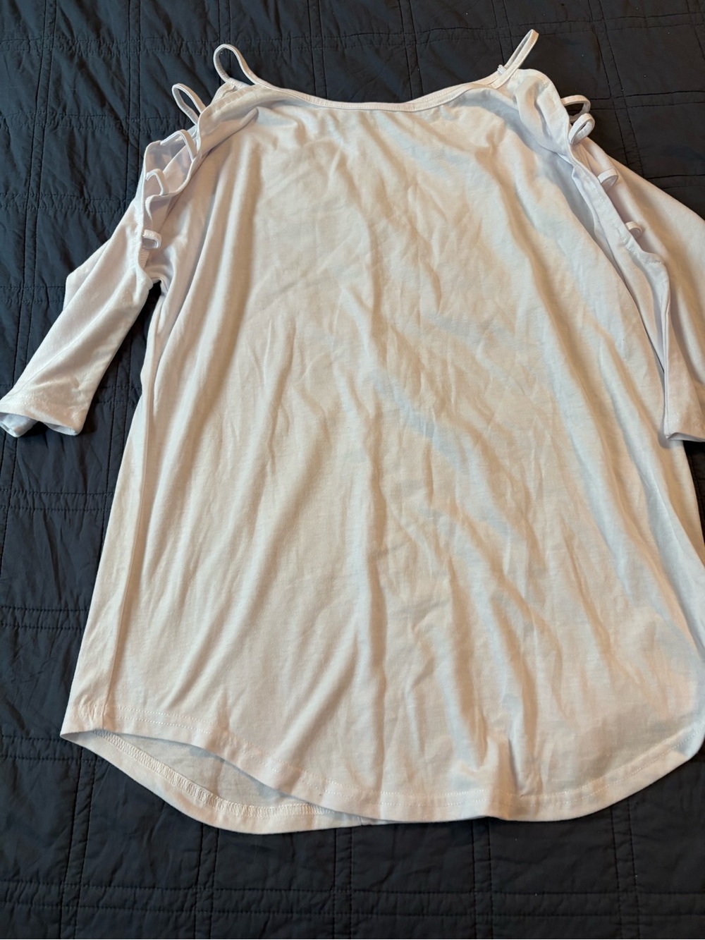 Cold-Shoulder white Women's Top size small